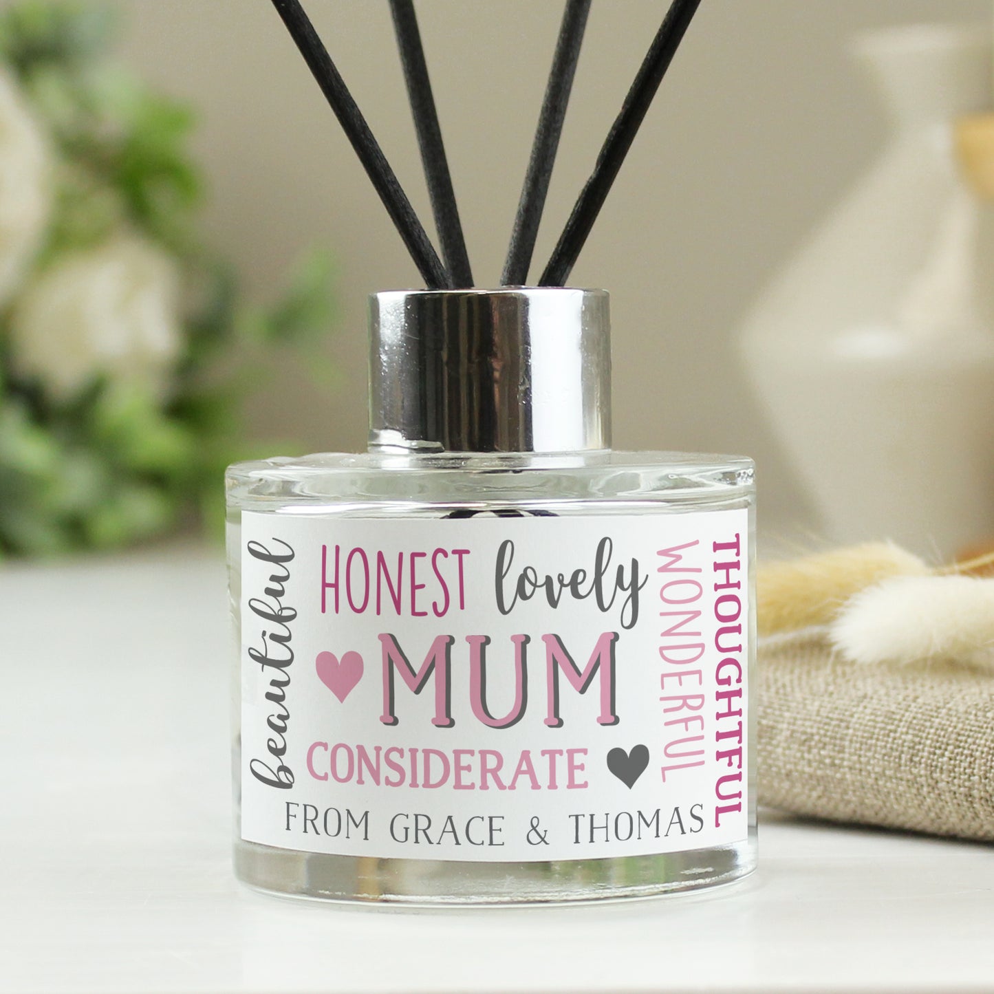 Personalised Mum Reed Diffuser from Heartfelt Gifts