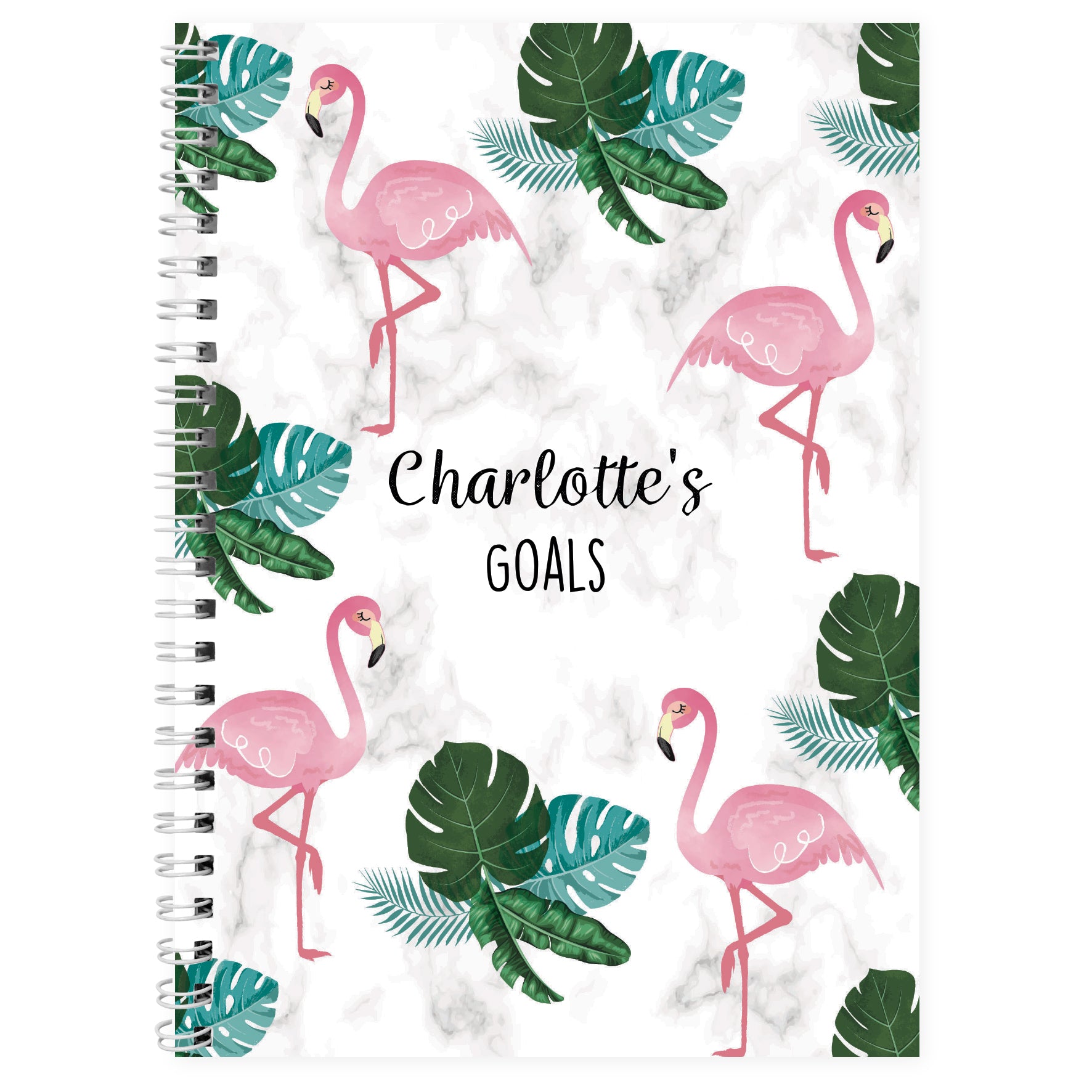 Personalised Flamingo A5 Notebook - image 3