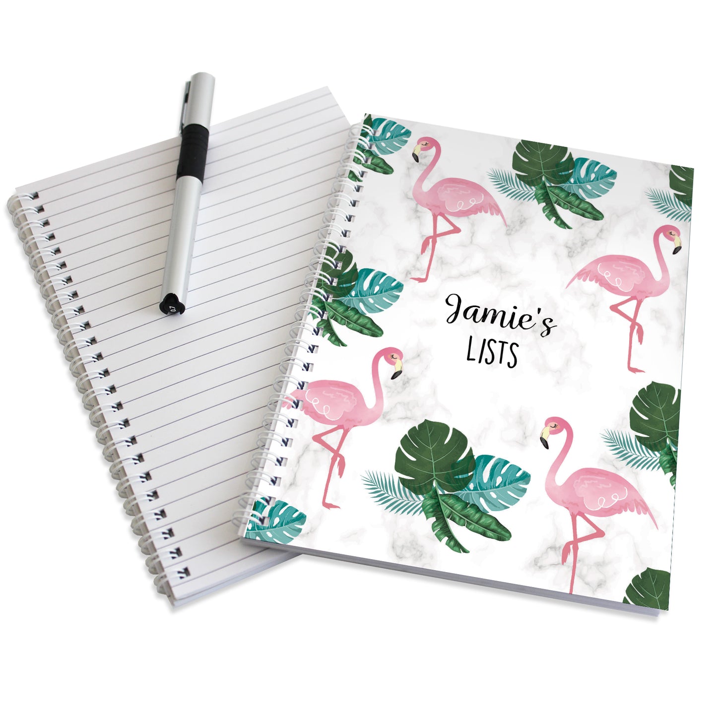 Personalised Flamingo A5 Notebook - image 5