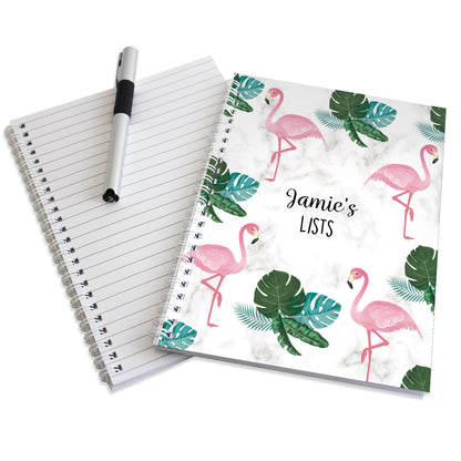 Personalised Flamingo A5 Notebook - image 5