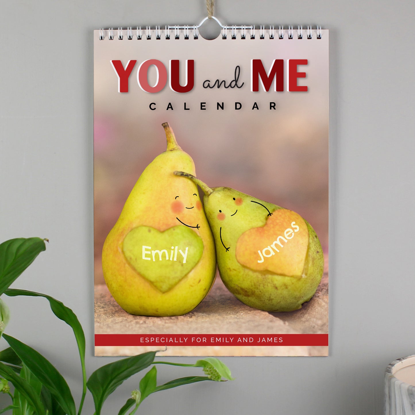 Personalised A4 Couple You And Me Calendar from Heartfelt Gifts