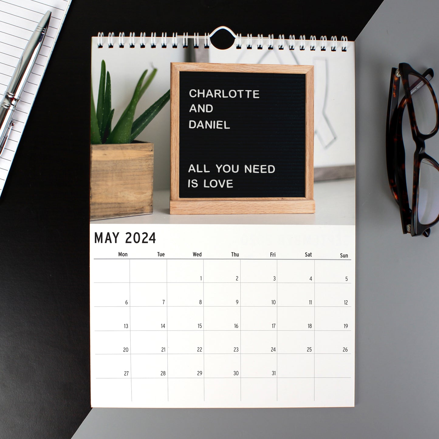 Personalised A4 Couple You And Me Calendar - image 7
