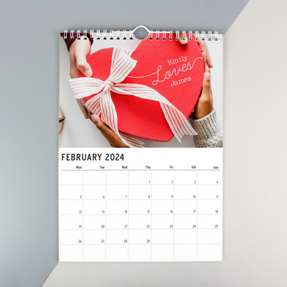 Personalised A4 Couple You And Me Calendar - image 8