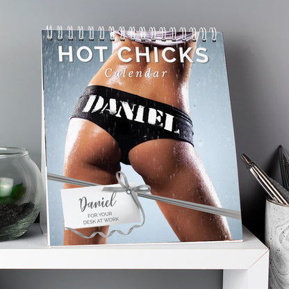 Personalised Hot Chicks Desk Calendar from Heartfelt Gifts
