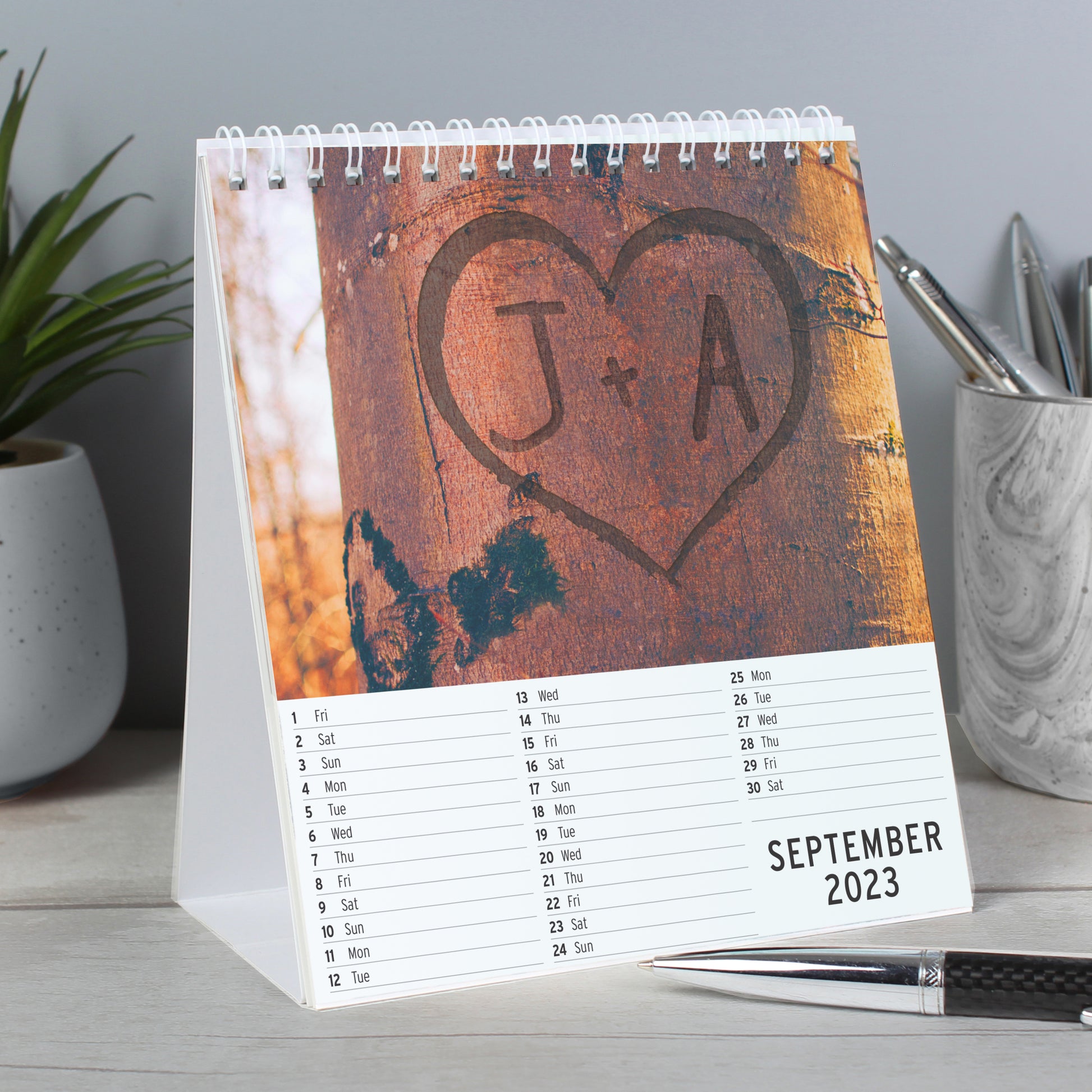 Personalised Couples Desk Calendar - image 2
