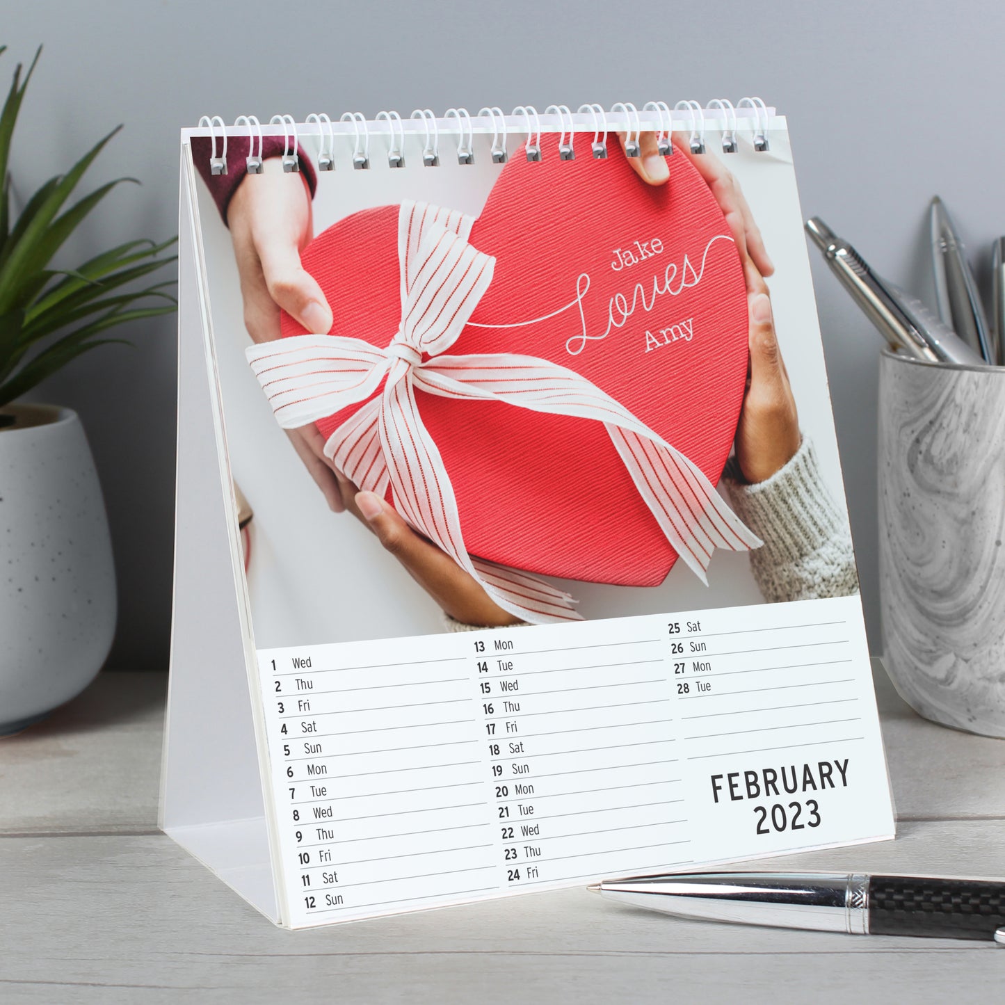 Personalised Couples Desk Calendar - image 3