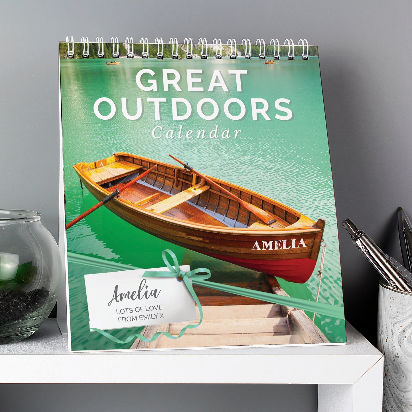 Personalised Outdoors Desk Calendar from Heartfelt Gifts