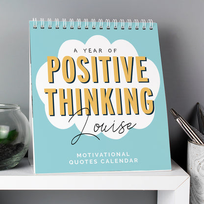 Personalised Motivational Quotes Desk Calendar from Heartfelt Gifts