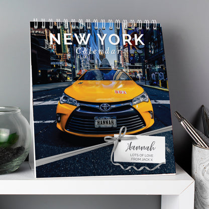 Personalised New York Desk Calendar from Heartfelt Gifts