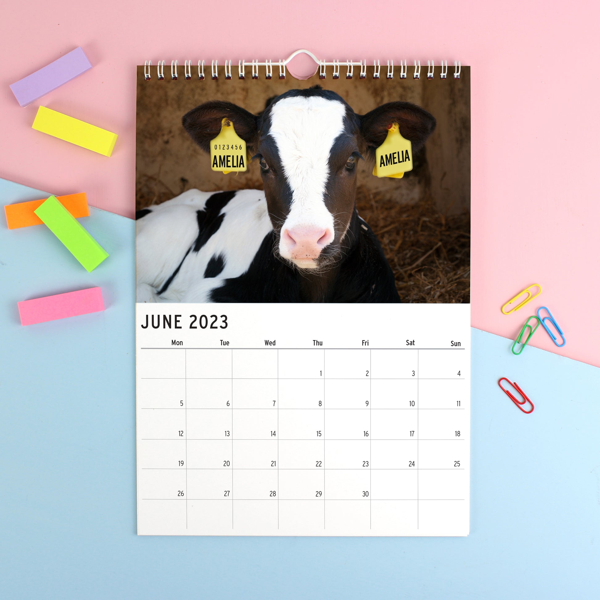 Personalised A4 Cute Animals Calendar - image 3