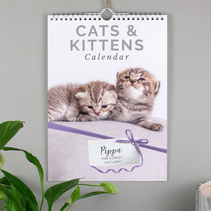 Personalised A4 Cats & Kittens Calendar from Heartfelt Gifts