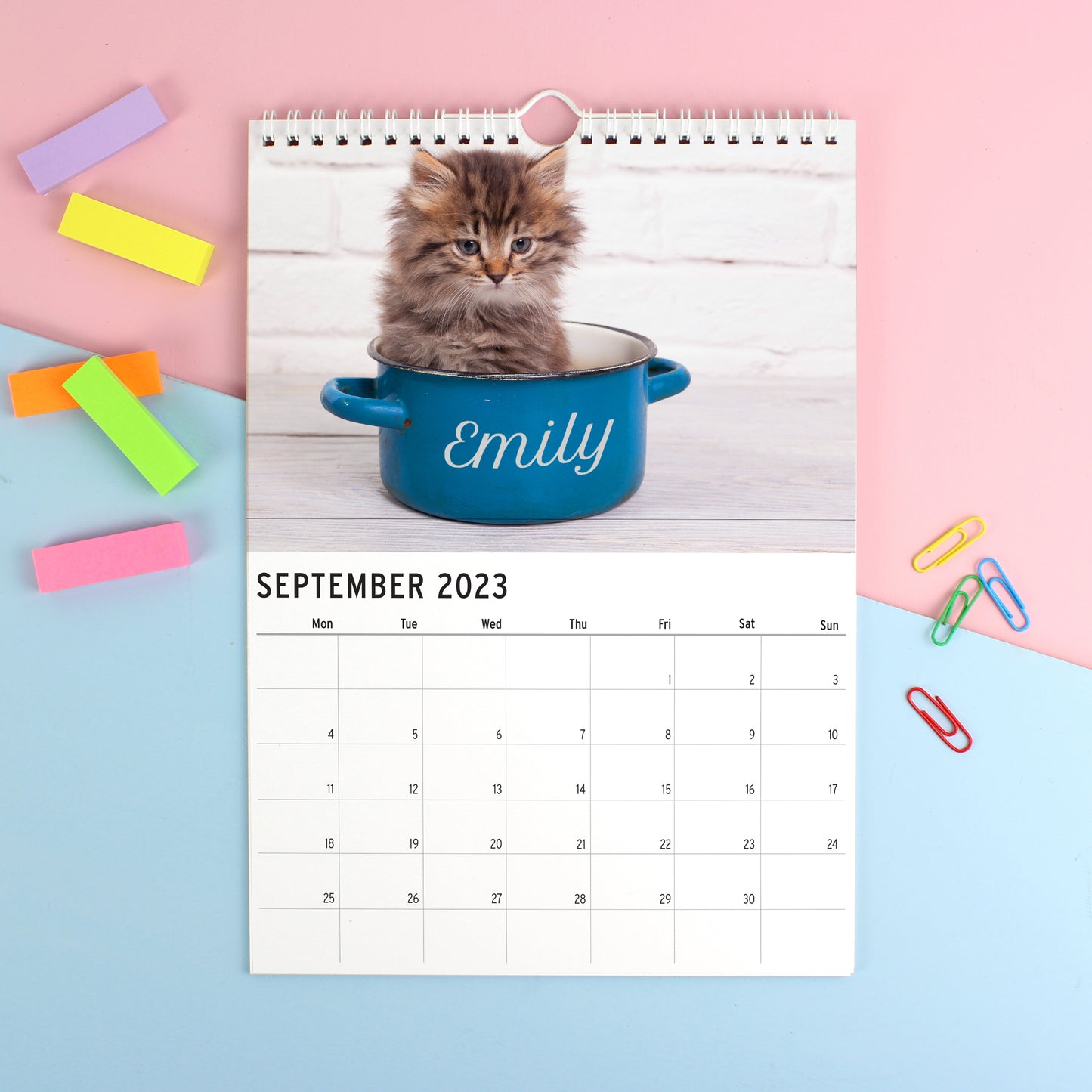 Personalised A4 Cats & Kittens Calendar - image 3