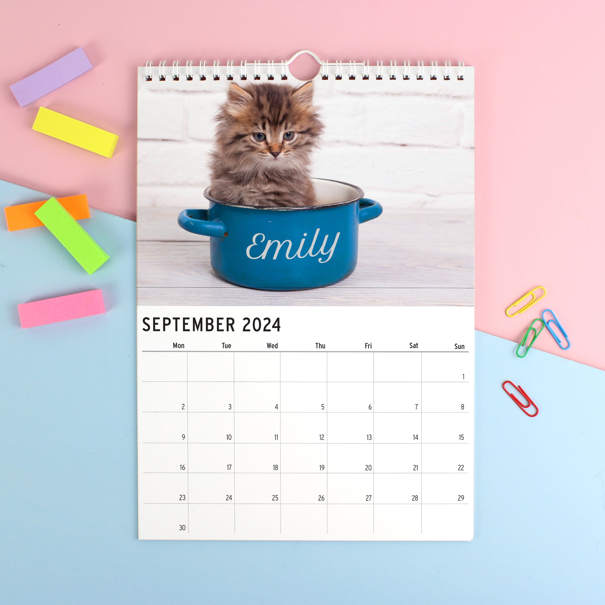 Personalised A4 Cats & Kittens Calendar - image 6