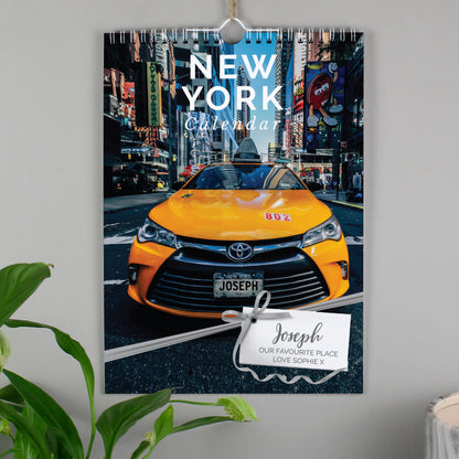 Personalised A4 New York Calendar from Heartfelt Gifts