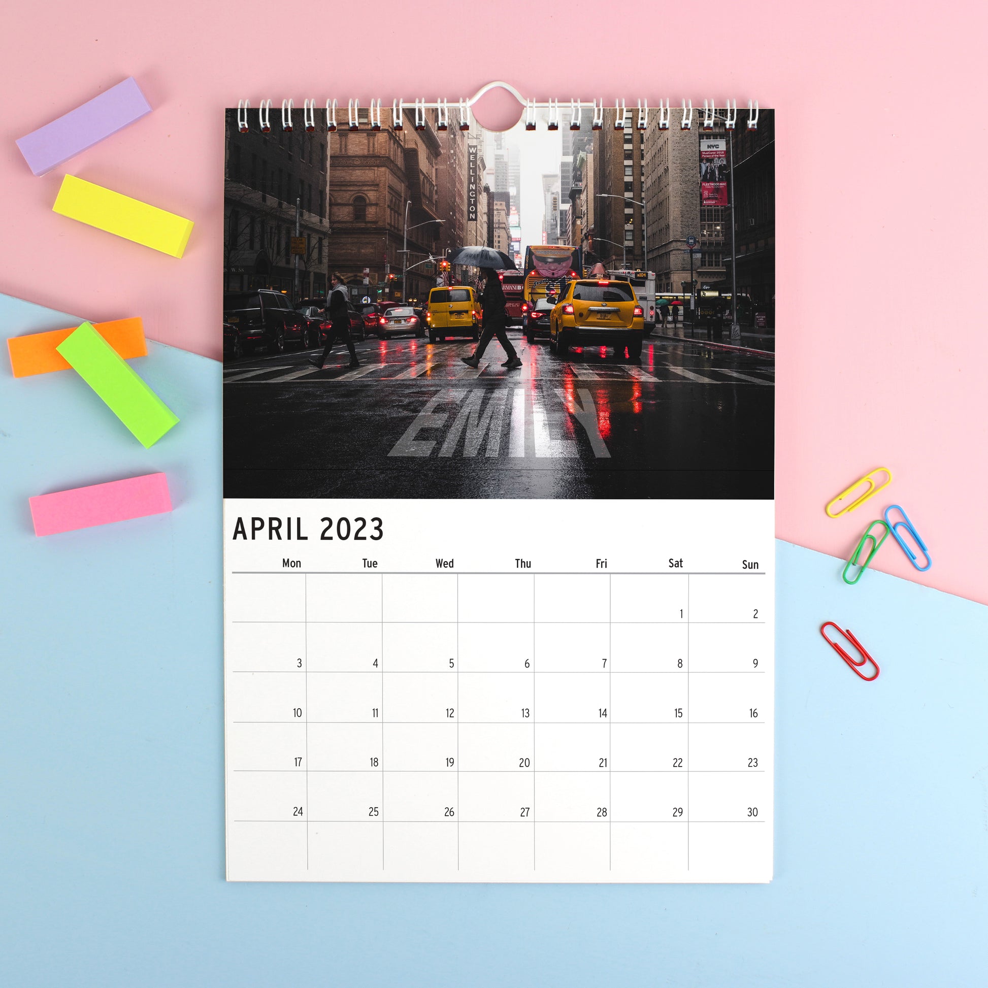 Personalised A4 New York Calendar - image 4
