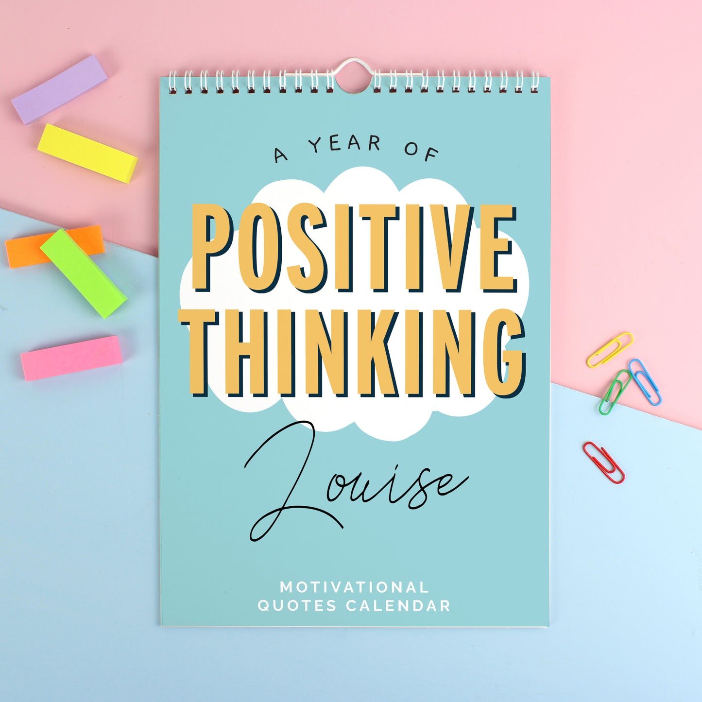 Personalised A4 Motivational Quotes Calendar from Heartfelt Gifts