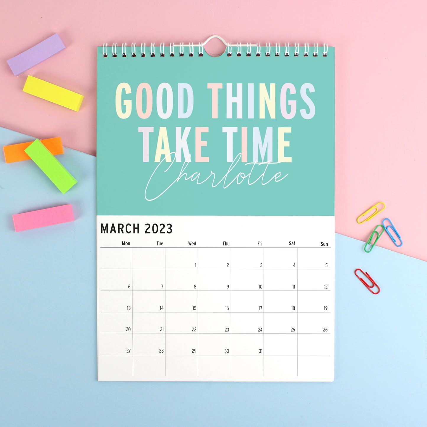 Personalised A4 Motivational Quotes Calendar - image 3