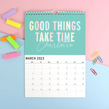 Personalised A4 Motivational Quotes Calendar - image 3
