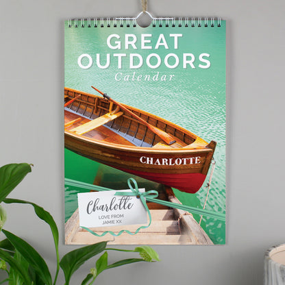 Personalised A4 Great Outdoors Calendar from Heartfelt Gifts