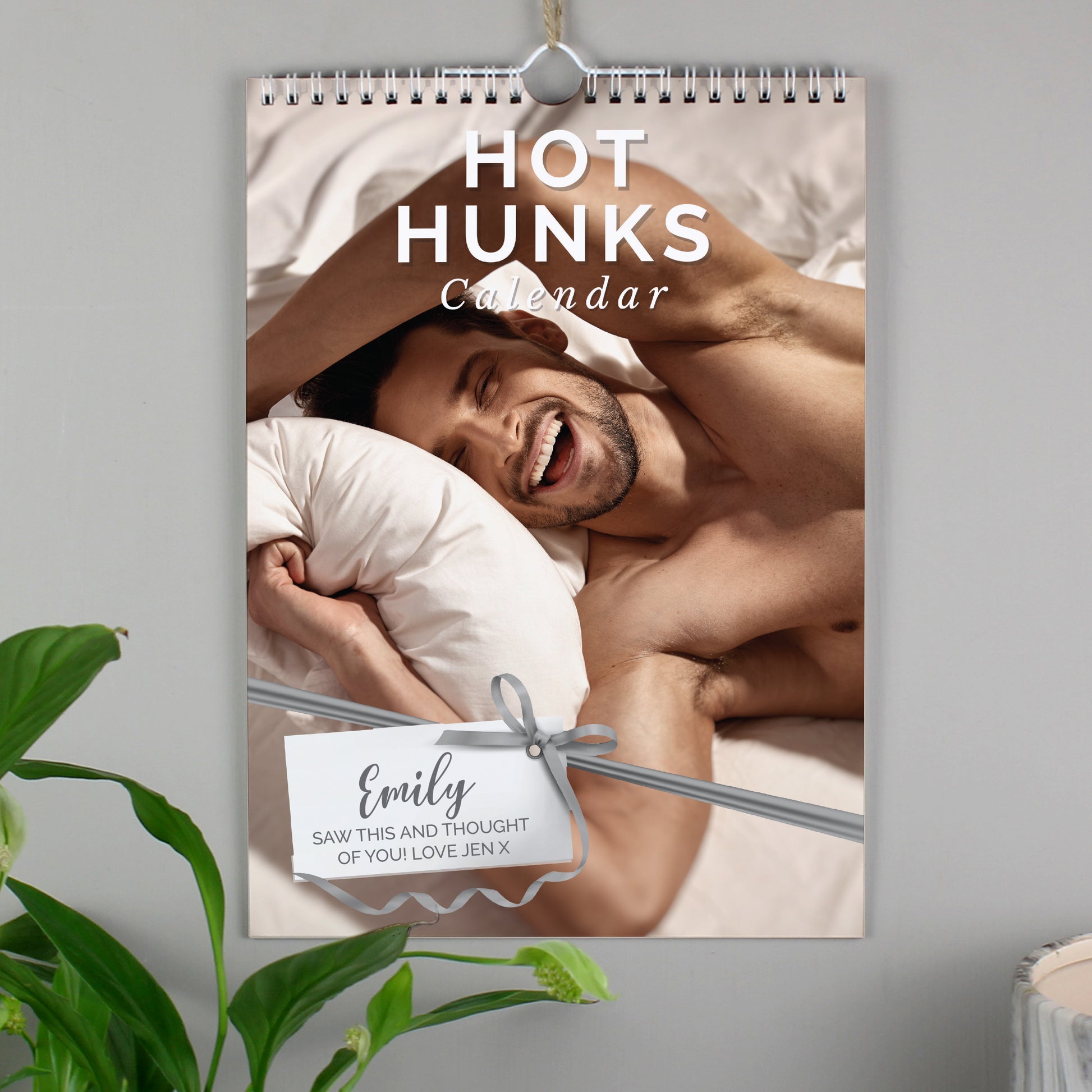 Personalised A4 Hot Hunks Calendar from Heartfelt Gifts