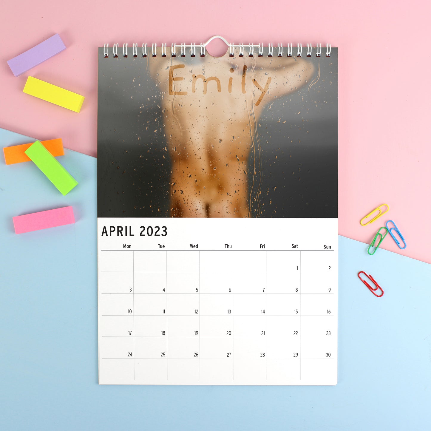 Personalised A4 Hot Hunks Calendar - image 3