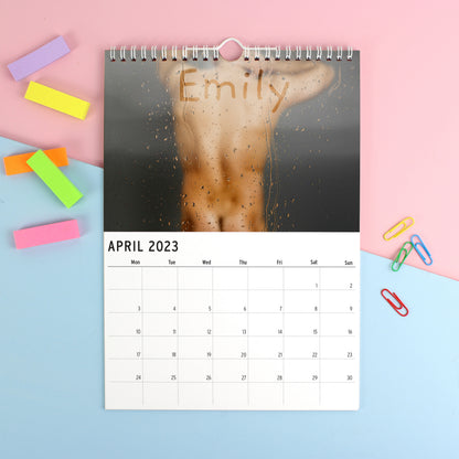 Personalised A4 Hot Hunks Calendar - image 3