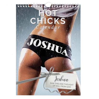Personalised A4 Hot Chicks Calendar - image 5