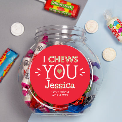 Personalised I Chews You Sweet Jar - image 4