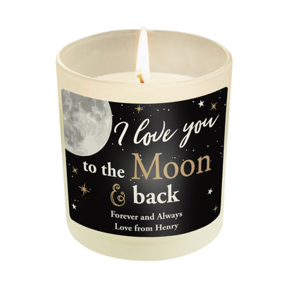 Personalised Moon & Back Scented Jar Candle - image 5