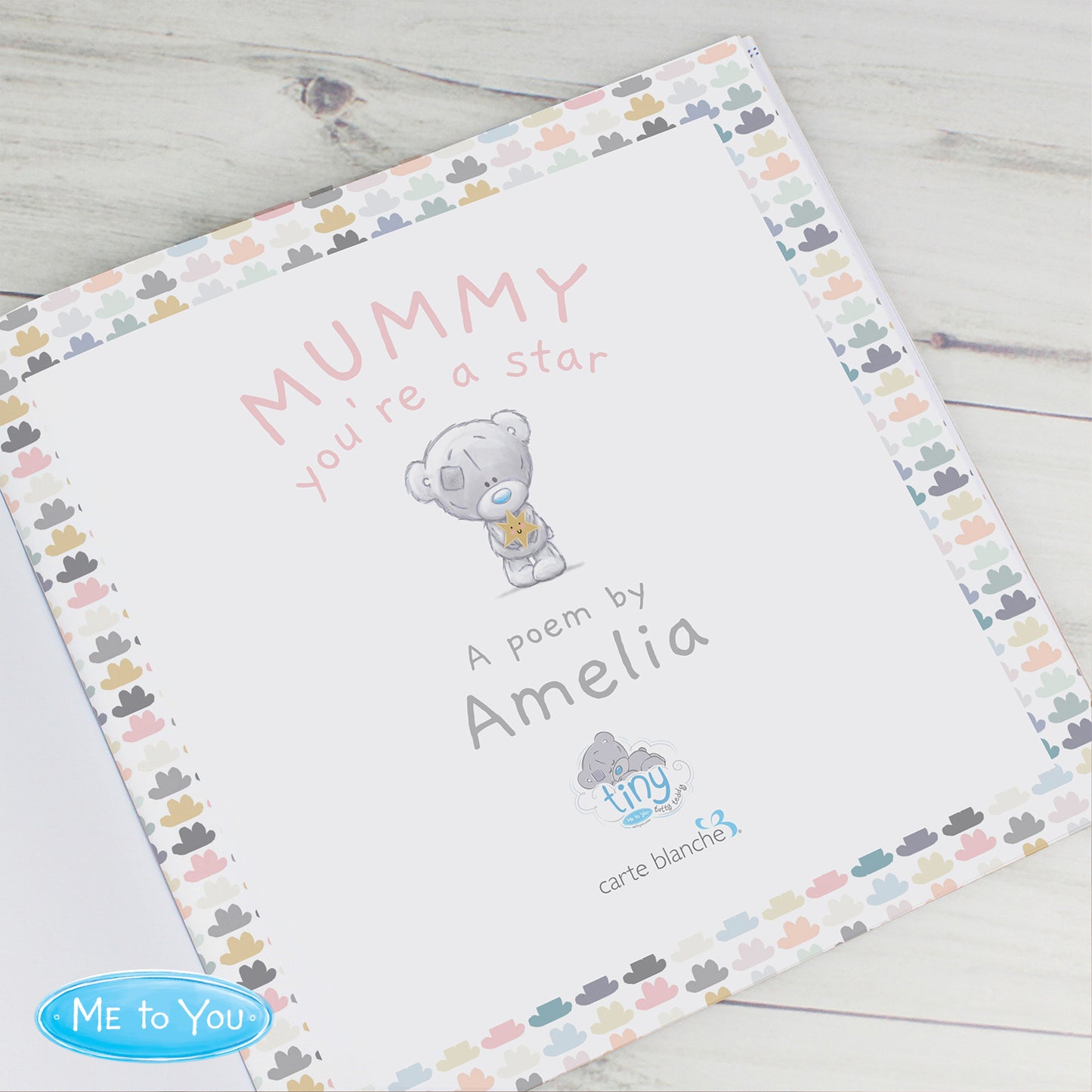 Personalised Tiny Tatty Teddy Mummy You're A Star, Poem Book - image 4