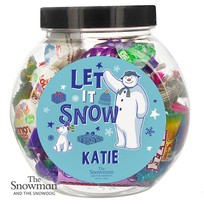 Personalised The Snowman and the Snowdog Sweet Jar - image 4