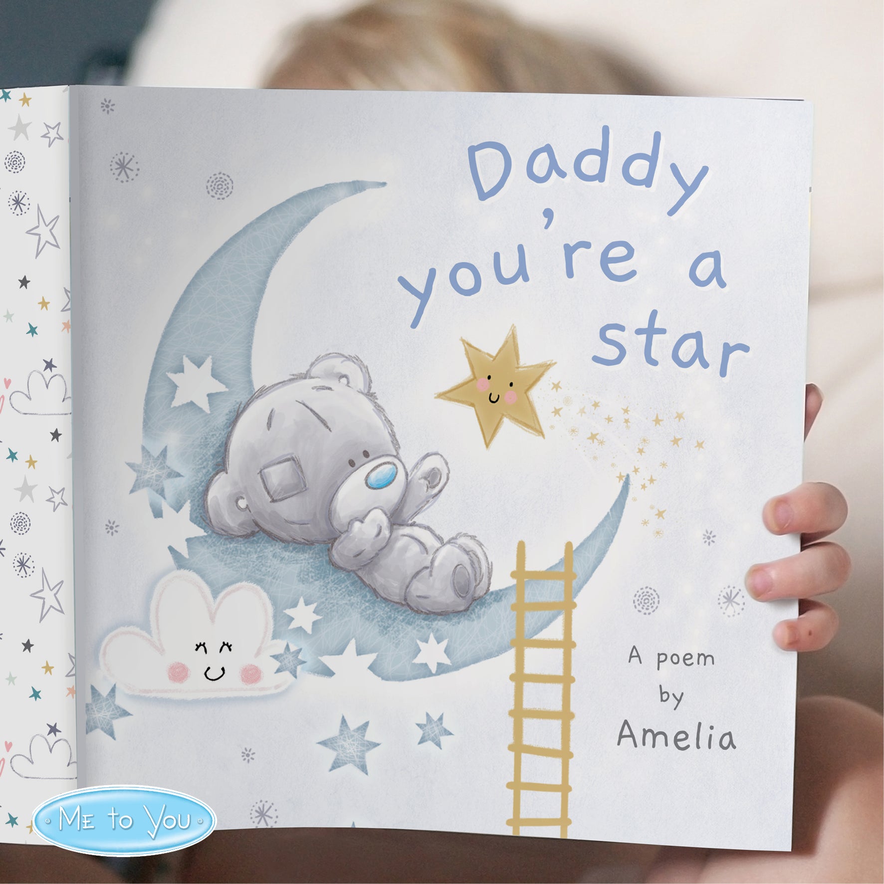 Personalised Tiny Tatty Teddy Daddy You're A Star Poem Book from Heartfelt Gifts