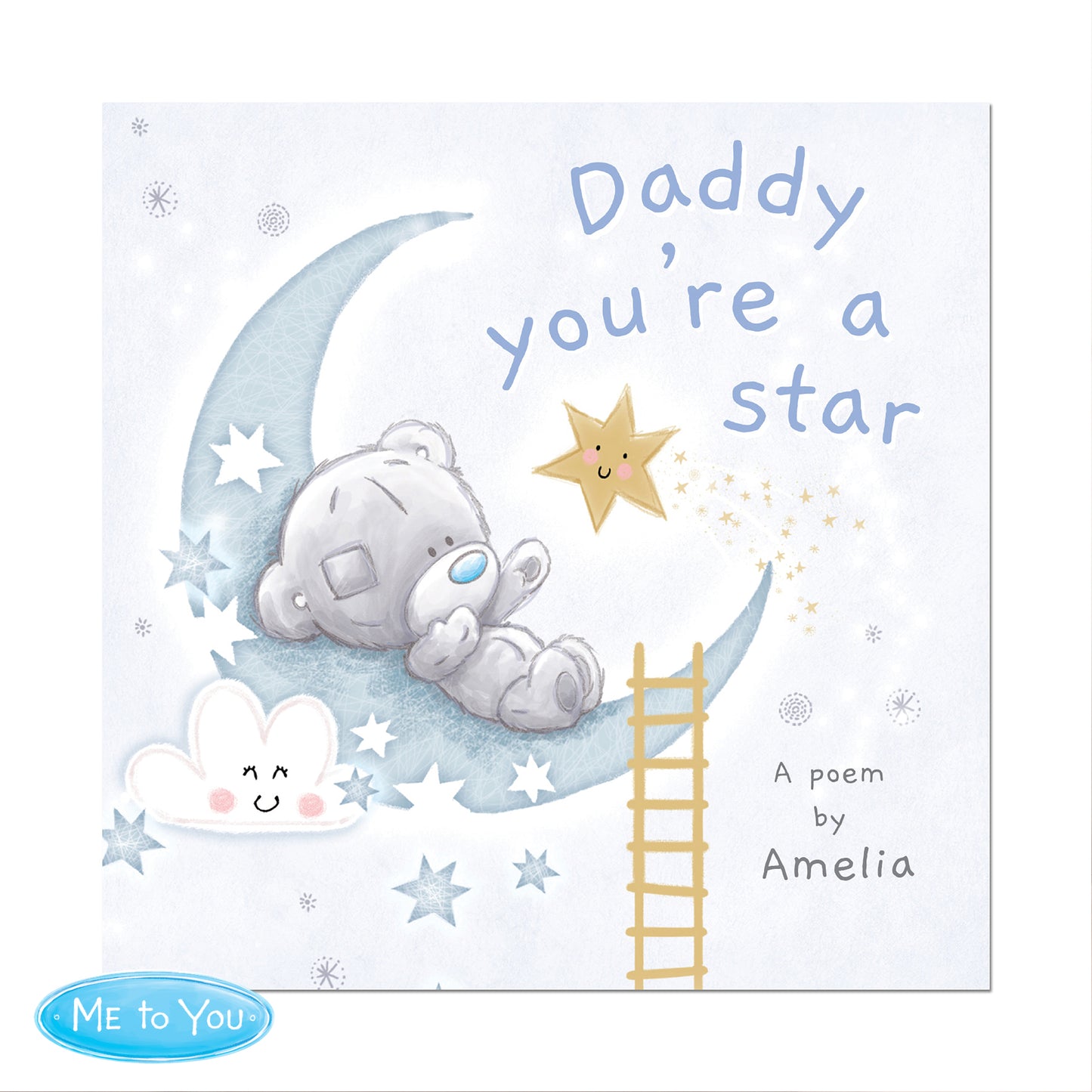 Personalised Tiny Tatty Teddy Daddy You're A Star Poem Book - image 2