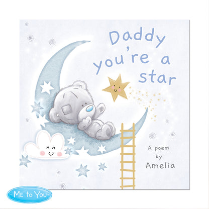 Personalised Tiny Tatty Teddy Daddy You're A Star Poem Book - image 2