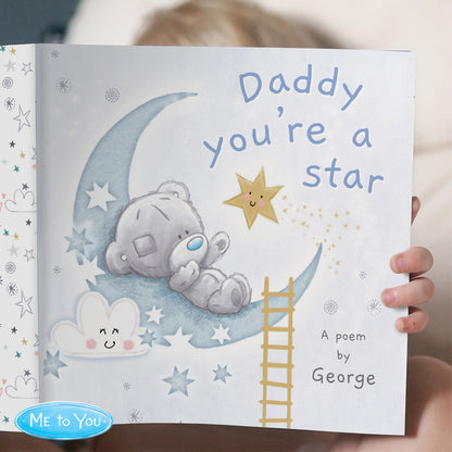 Personalised Tiny Tatty Teddy Daddy You're A Star Poem Book - image 3