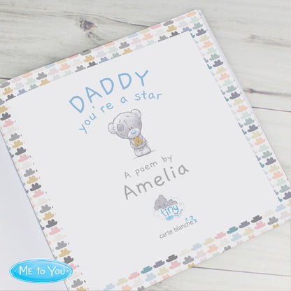 Personalised Tiny Tatty Teddy Daddy You're A Star Poem Book - image 4