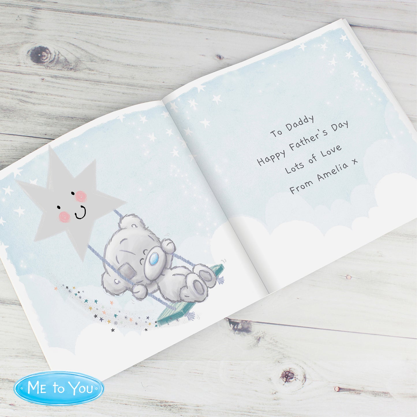 Personalised Tiny Tatty Teddy Daddy You're A Star Poem Book - image 5