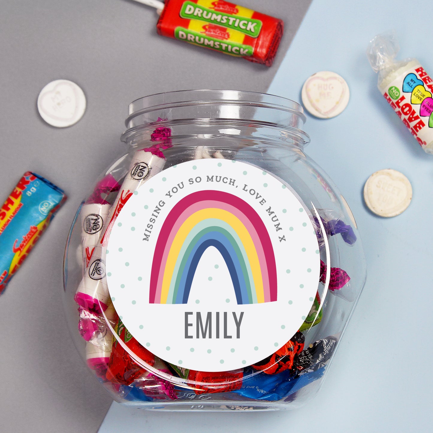 Personalised Rainbow Sweet Jar - image 5