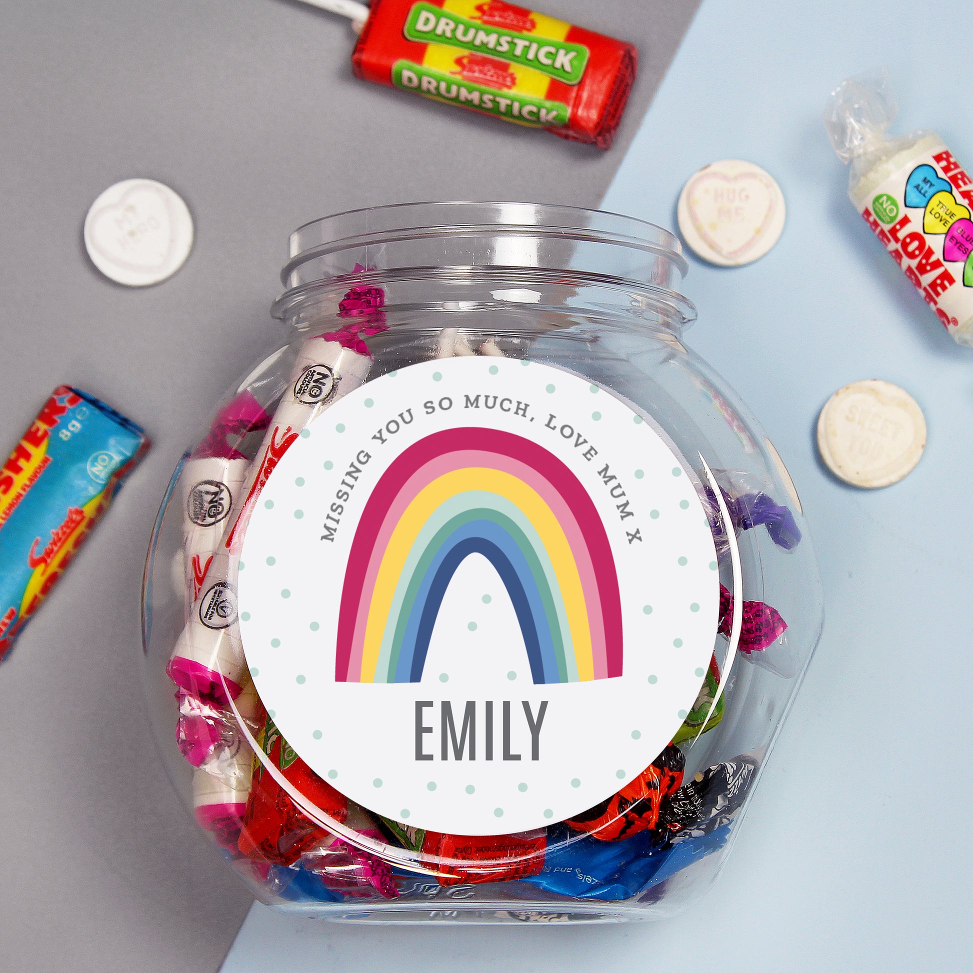 Personalised Rainbow Sweet Jar - image 5
