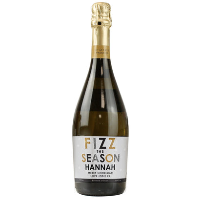 Personalised Fizz The Season Bottle of Prosecco - image 4