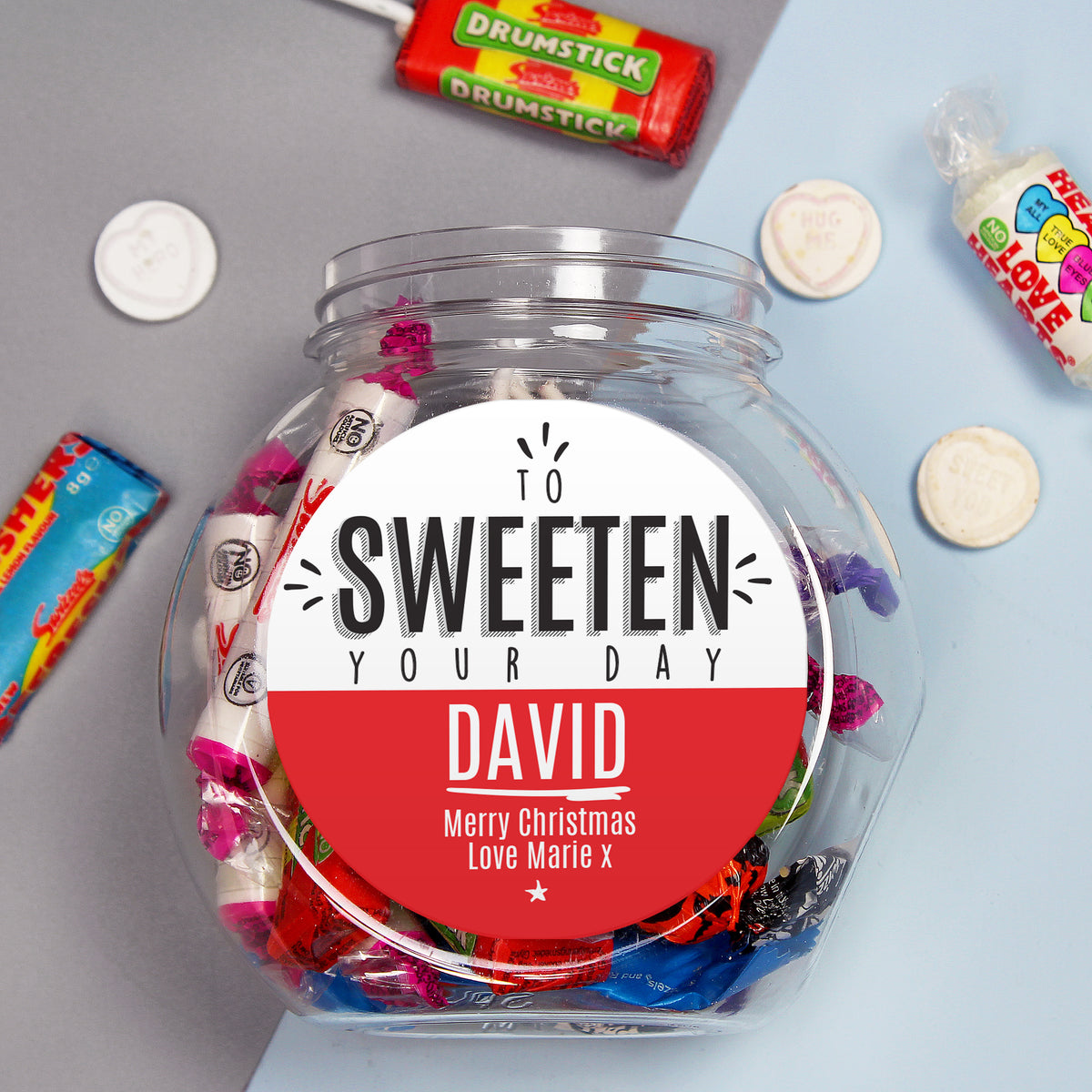 Personalised To Sweeten Your Day Sweet Jar from Heartfelt Gifts