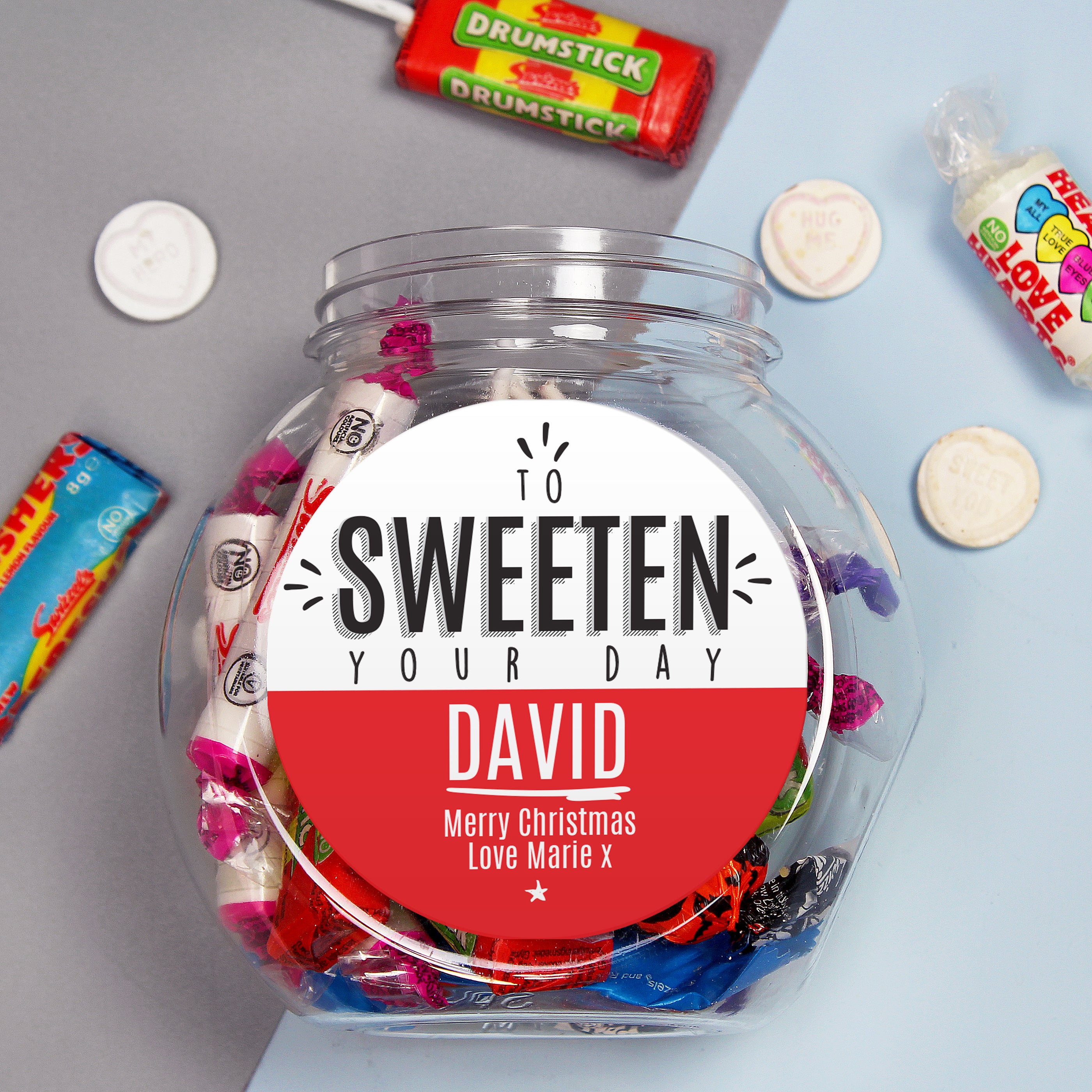 Personalised To Sweeten Your Day Sweet Jar from Heartfelt Gifts