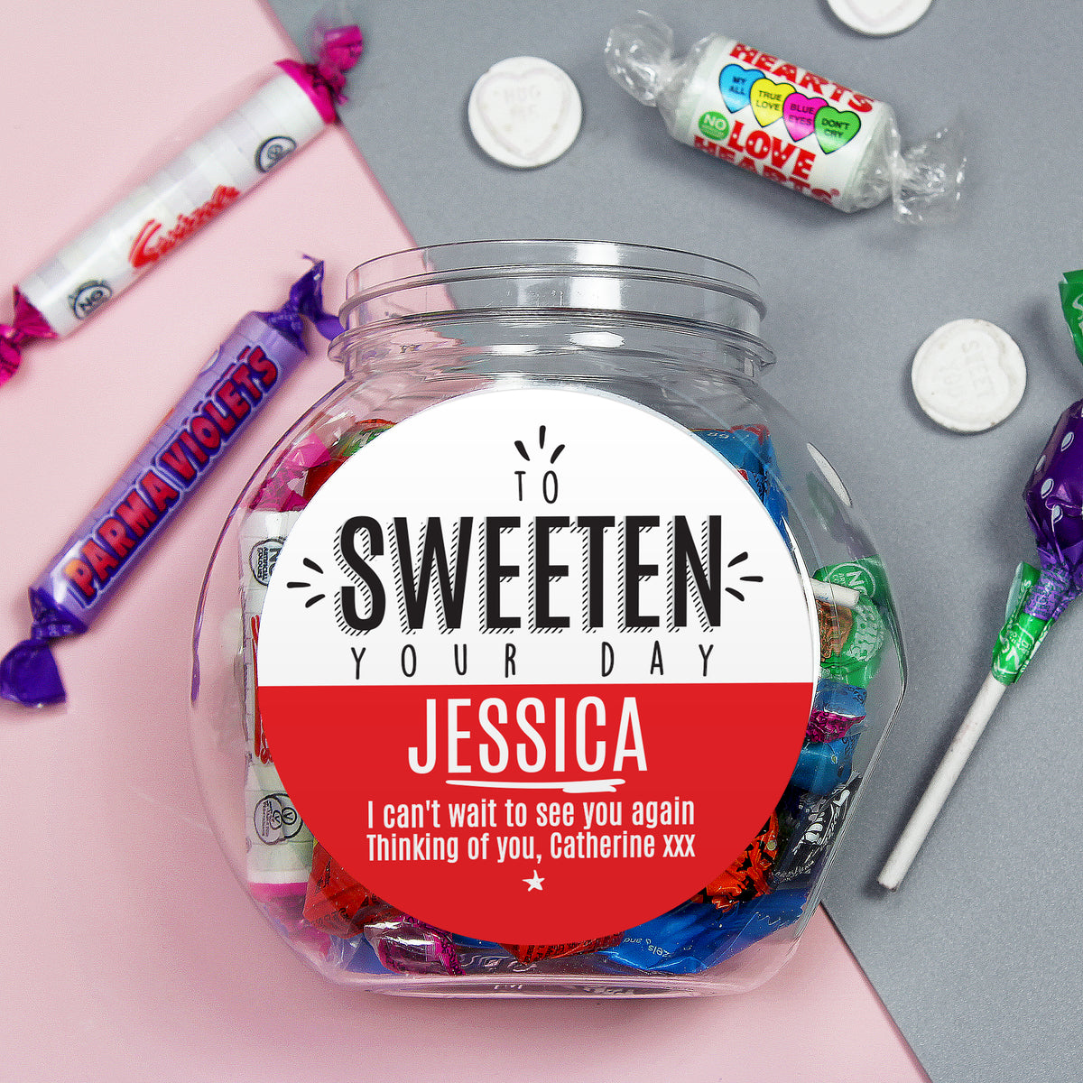 Personalised To Sweeten Your Day Sweet Jar - image 3