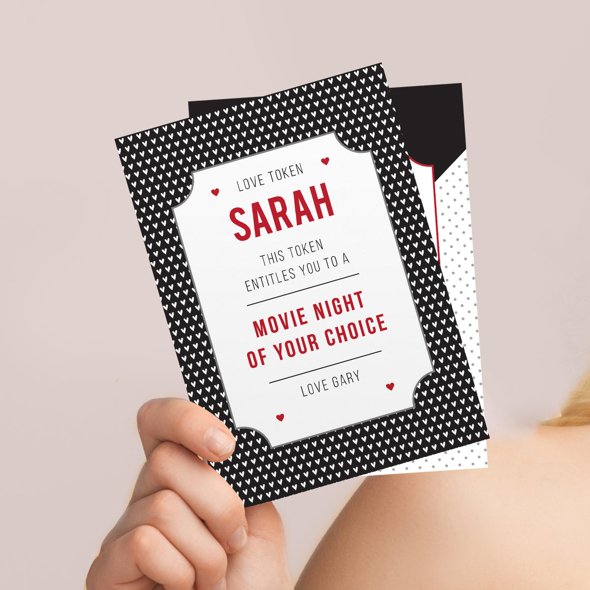 Personalised set of 24 Love Token cards