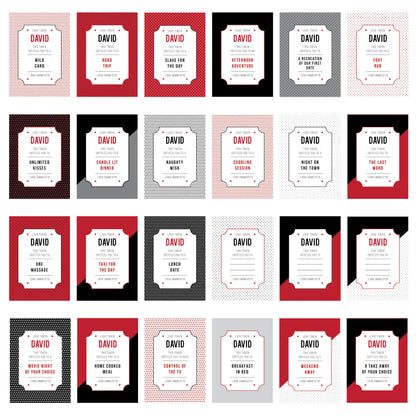 Personalised Love Token cards – additional view