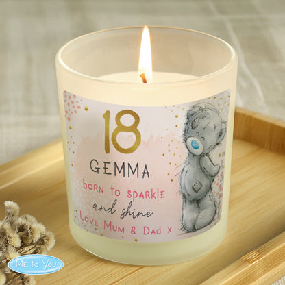 Personalised Me To You Sparkle & Shine Birthday Scented Jar Candle from Heartfelt Gifts