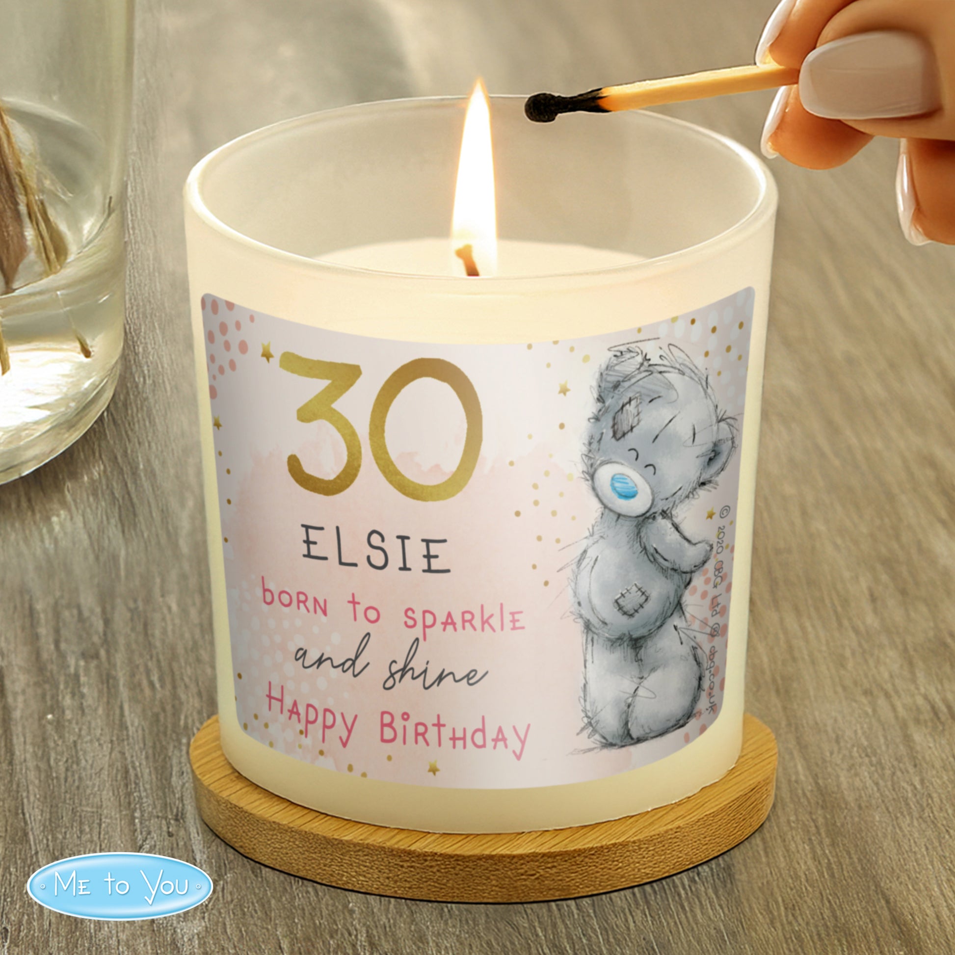 Personalised Me To You Sparkle & Shine Birthday Scented Jar Candle - image 3