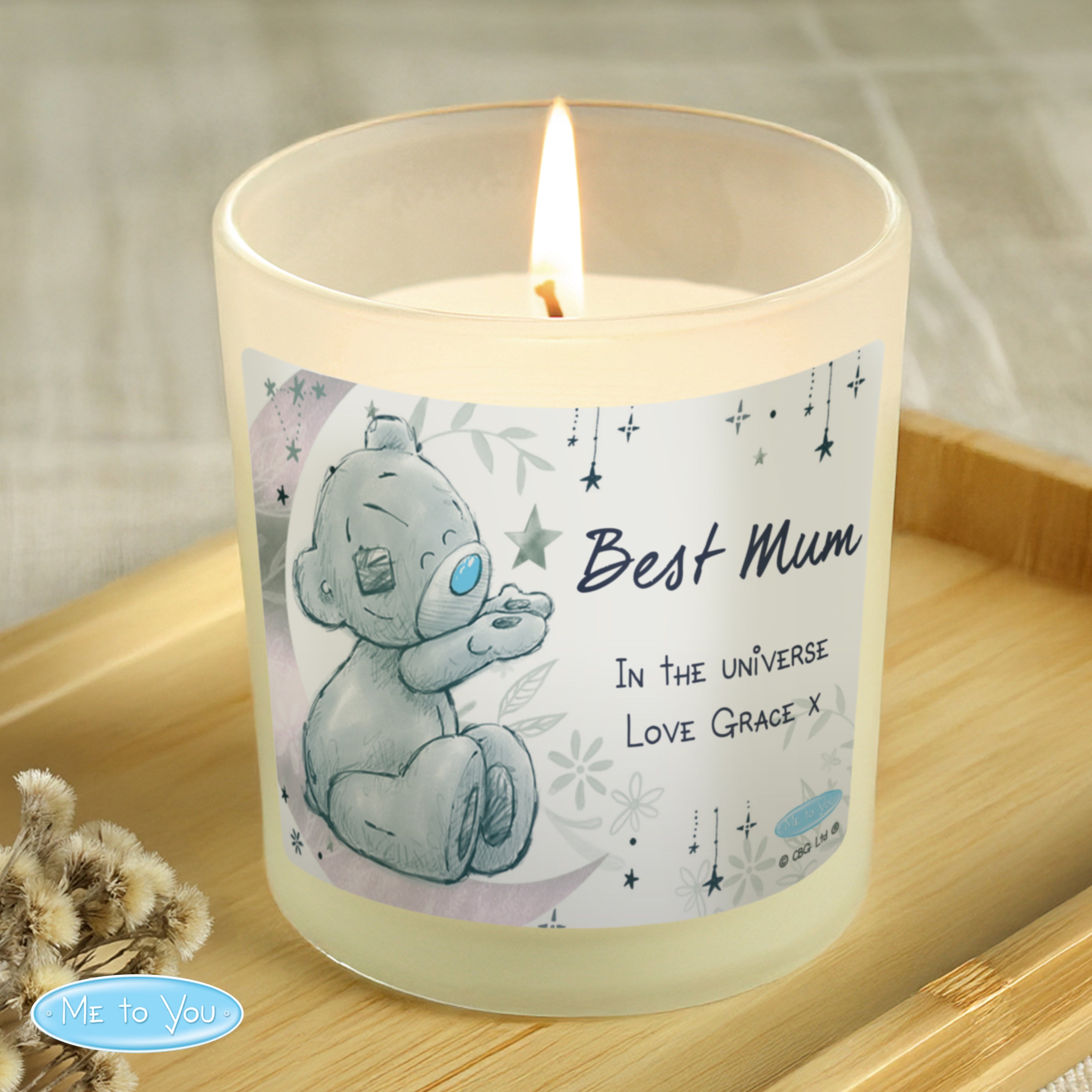 Personalised Moon & Stars Me To You Scented Jar Candle from Heartfelt Gifts