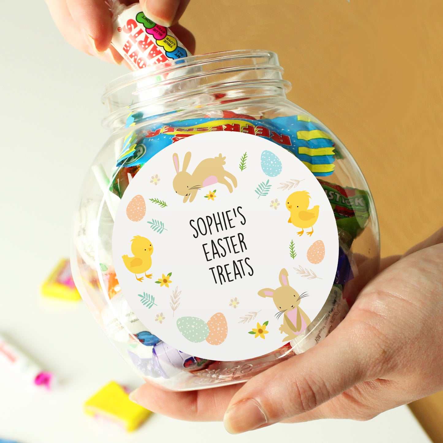 Personalised Easter Sweets Jar from Heartfelt Gifts
