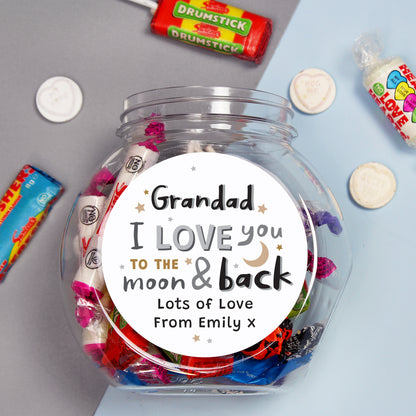 Personalised To the Moon and Back Sweet Jar - image 4